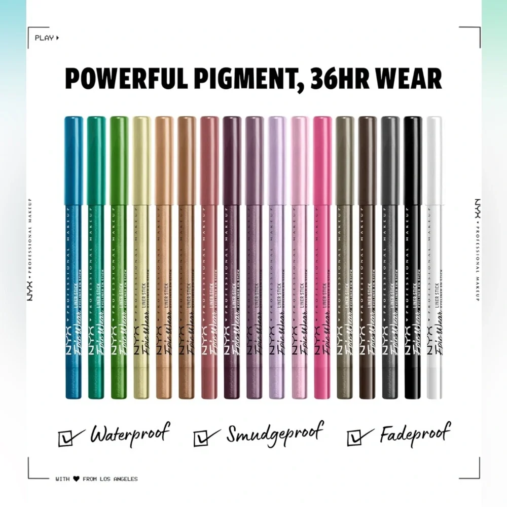 NYX NIP PROFESSIONAL MAKEUP Epic Wear Liner Stick, Long-Lasting Eyeliner Pencil